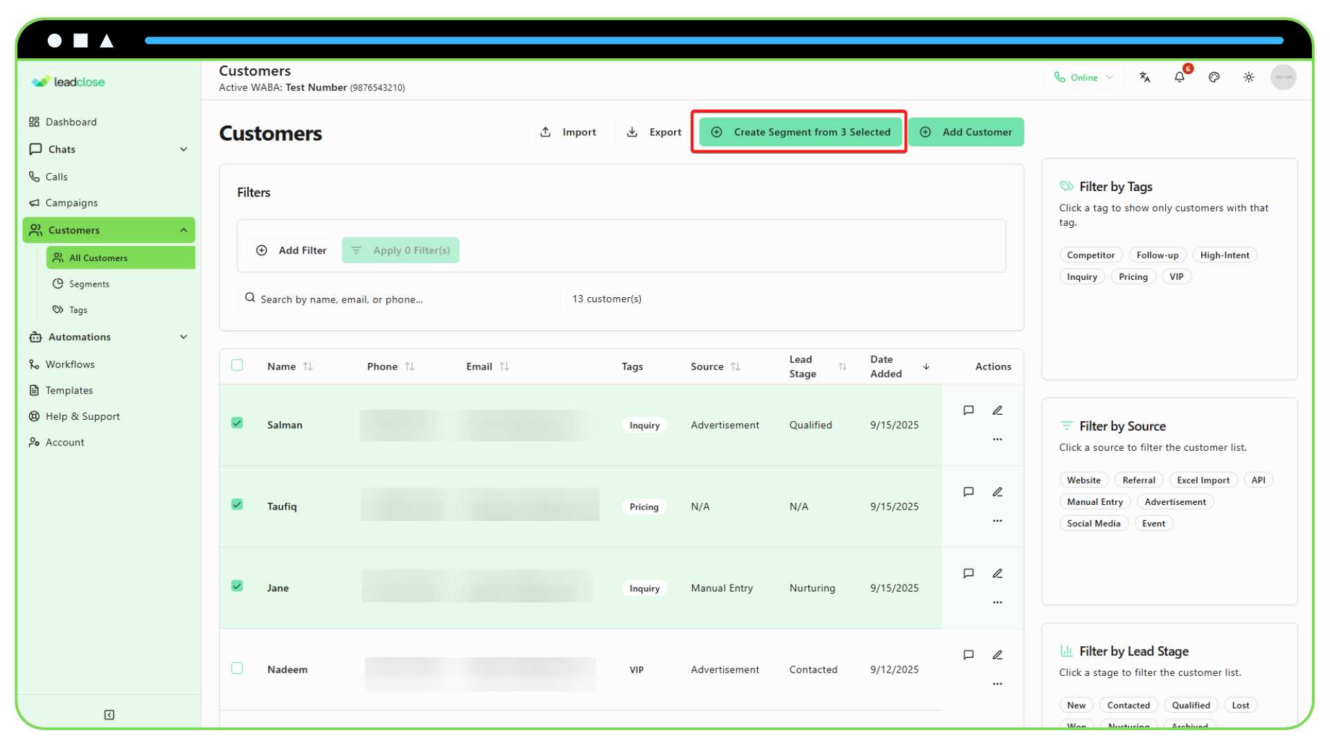 Static & Dynamic Segments