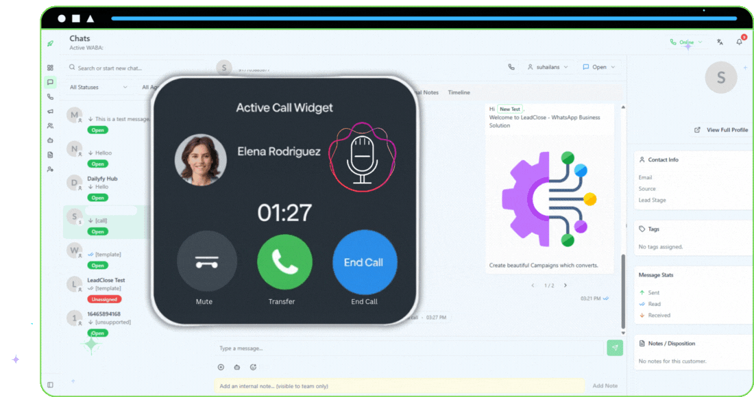 Direct WhatsApp Calling