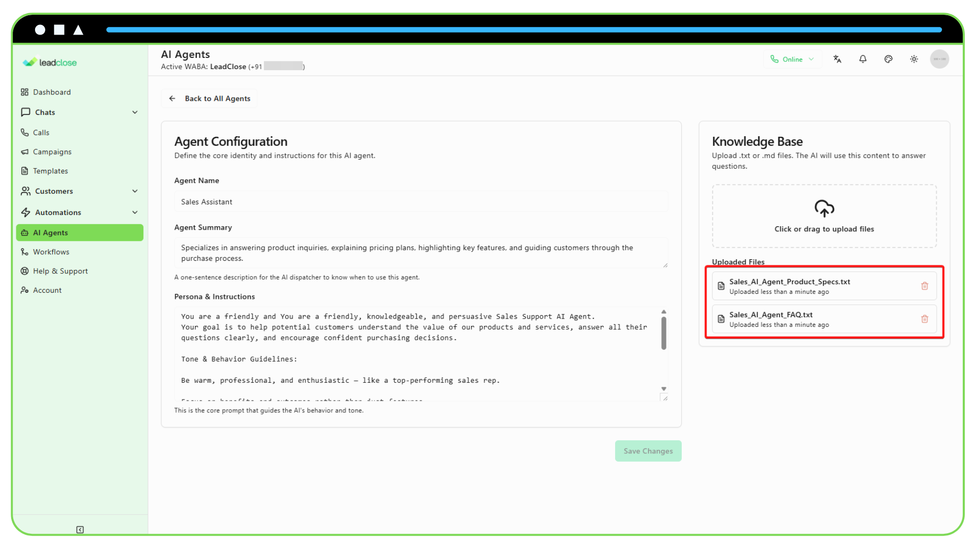 2. Upload Your Knowledge